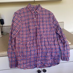 Flannel vineyard vines button down shirt